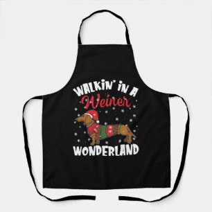Tablier Marcher Dans Un Wonderland Wiener Dachshund Drôle