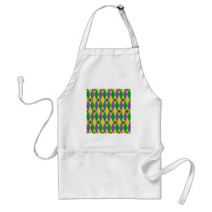 Tablier Mardi Gras Arlequin Fleur De Lis
