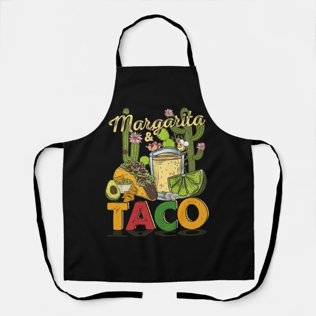 Tablier Margarita Tacos Funny Margarita Tequila Drinker Ta (Recto)