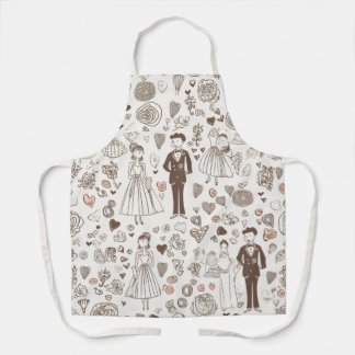 Tablier Mariage Apron pour la mariée et la chambre moderne