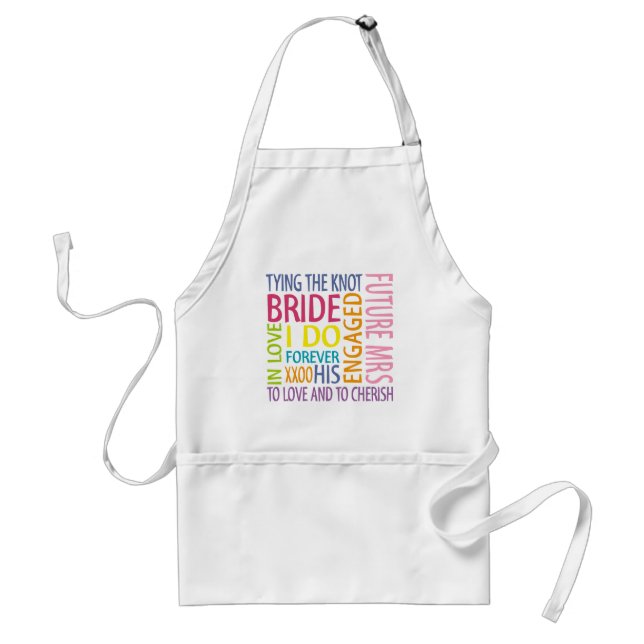 Tablier Mariage des sentiments de mariée (Devant)
