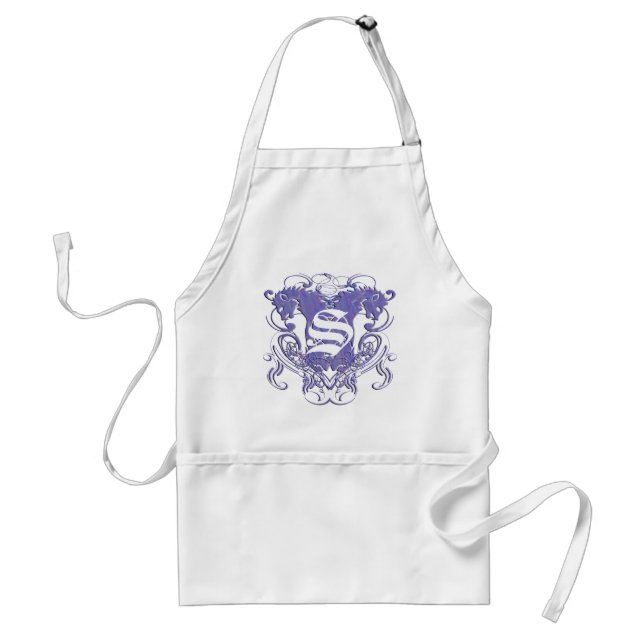 Tablier Mariage Gothique Renaissance Lion Rampant (Devant)