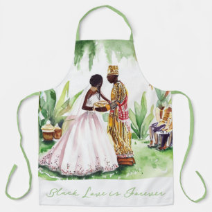 Tablier Mariage noir
