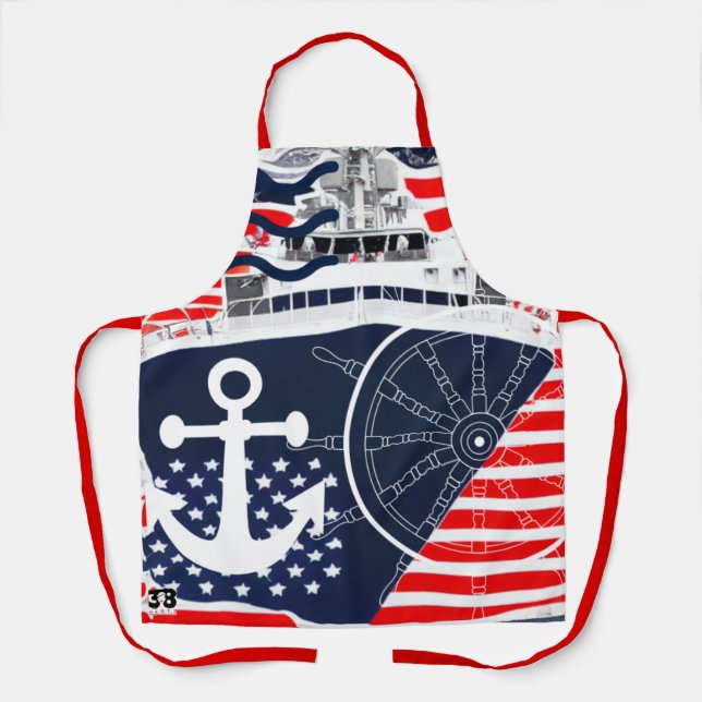 Tablier Marine américaine (Recto)