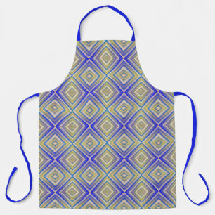 Tablier Marine Blues Alternative Diamond Motif