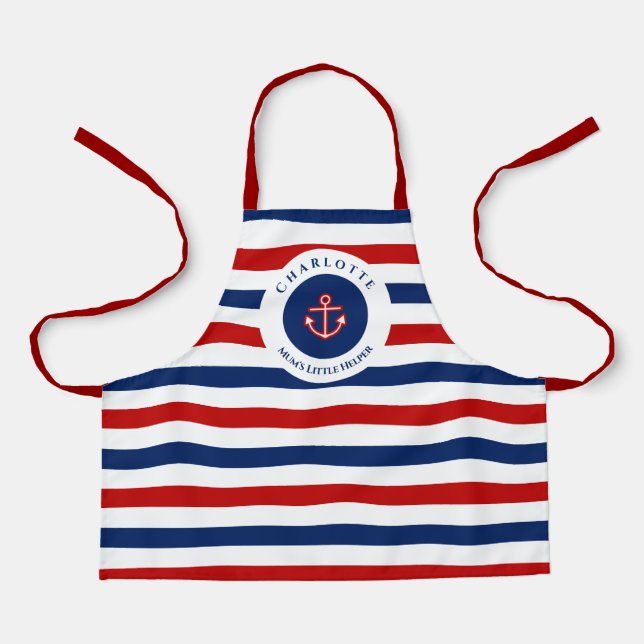 Tablier Marine marine Bleu Rouge Bleu Blancs (Recto)
