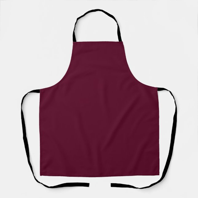 Tablier Maroon simple minimaliste (Recto)
