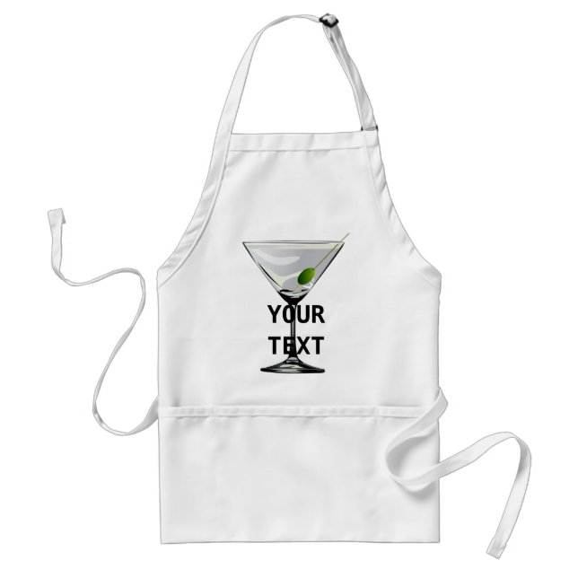Tablier Martini Cocktail Apron Modèle (Devant)