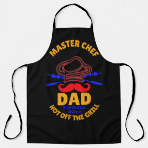 Tablier MASTER CHEF - Papa. Chaud du grill !