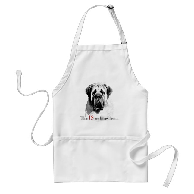 Tablier Mastiff Happy Face Apron (Devant)