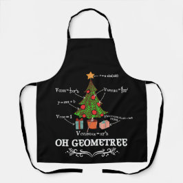 Tablier Math Geometry Arbre de Noël Geometree Enseignant