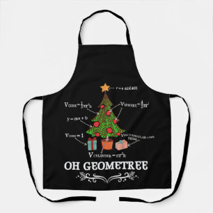 Tablier Math Geometry Arbre de Noël Geometree Enseignant