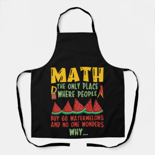 Tablier Math Le seul endroit où les gens achètent 66 Water