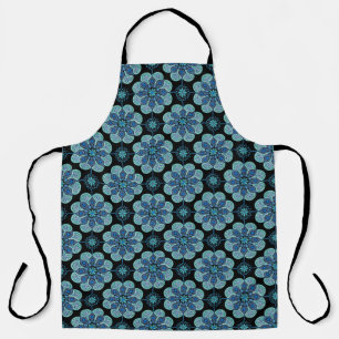 Tablier Médaillons bleu et vert Apron