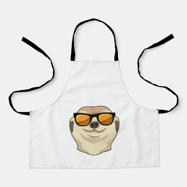 Tablier Meerkat avec lunettes de soleil (Recto)