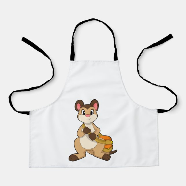 Tablier Meerkat avec sac (Recto)