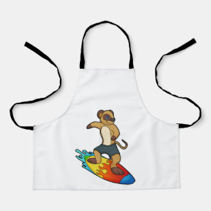 Tablier Meerkat comme surfeur avec Surfer