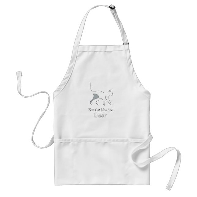 Tablier Meilleur Chat Maman toujours Elegant Timeless Pers (Devant)