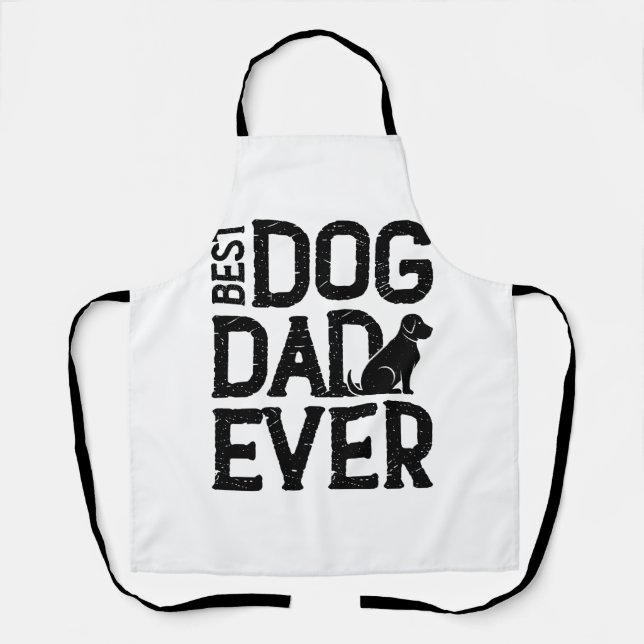 Tablier Meilleur Chien Papa Jamais T-Shirt Design (3) (Recto)
