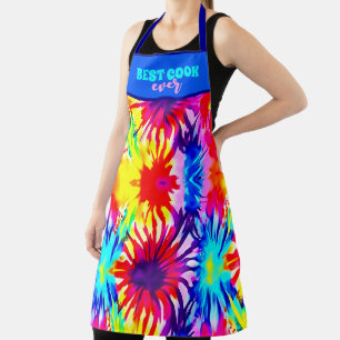 TABLIER MEILLEUR CUISINE TOUJOURS CRAVATE-DYE PERSONNALISE