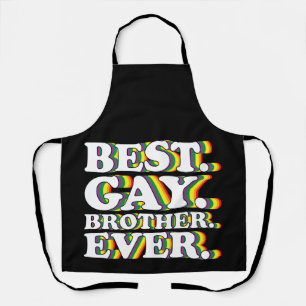 Tablier Meilleur Frère gay Jamais Famille LGBTQ Pride Arc 