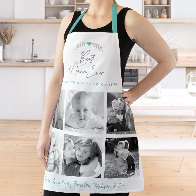 Tablier Meilleur Nana Ever Cuisine Chef Famille 6 Photo Co (Créateur téléchargé)