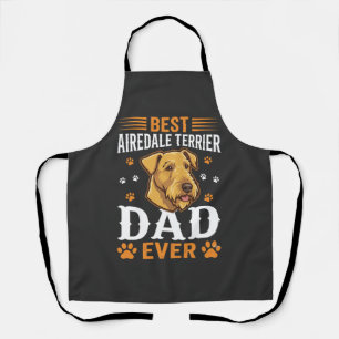 Tablier Meilleur papa Airedale Terrier de tous les temps A