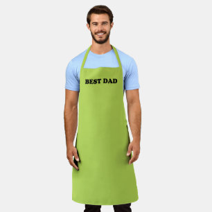 Tablier Meilleur papa avocat vert cuisine solide grill bar