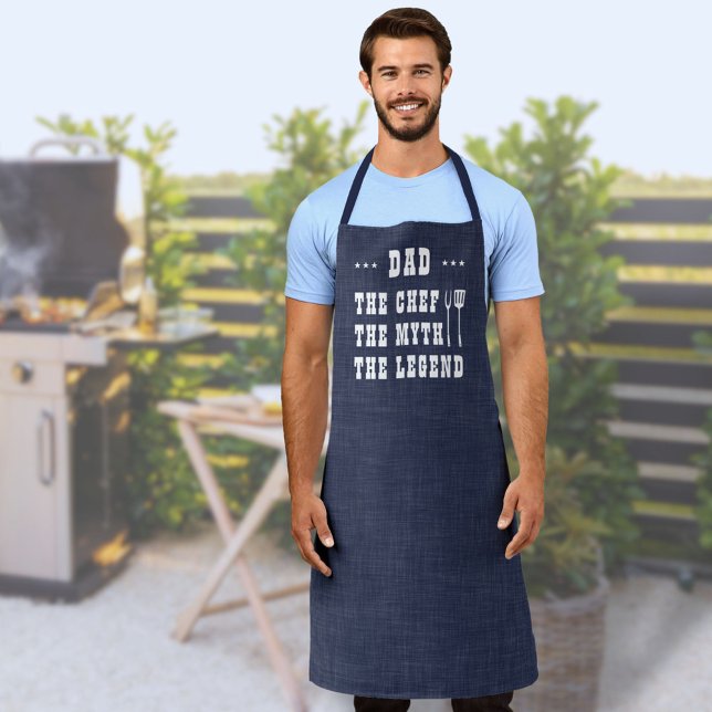 Tablier Meilleur Papa BBQ Chef Grill Apron (Créateur téléchargé)