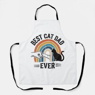 Tablier Meilleur Papa Chat Vintage Conception d'amant de c