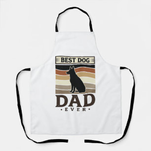 Tablier Meilleur papa chien de tous les temps Design vinta