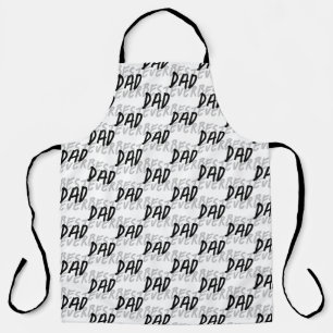 Tablier Meilleur Papa de Tous les Temps Moderne Noir et Gr