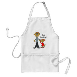 Tablier Meilleur papa Fête des pères Père fille dessin