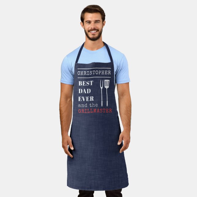 Tablier Meilleur Papa Jamais Barbecue Grill Master Apron (Porté)