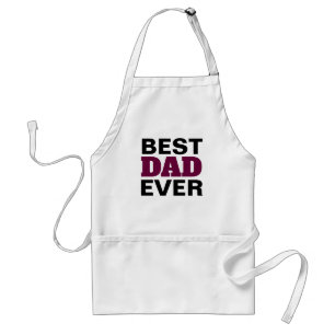 Tablier Meilleur papa jamais Noir Bourgogne Blanche Typogr