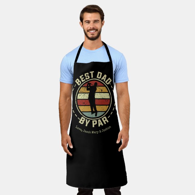 Tablier Meilleur papa par Par Fête des pères (Porté)