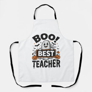 Tablier Meilleur Professeur Boo Design Halloween Vintage P