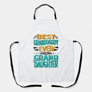 Tablier Meilleure grand-père meilleure petite-fille, Orang