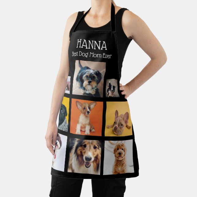 Tablier Meilleure maman chien personnalisée jamais Amoureu (Insitu)