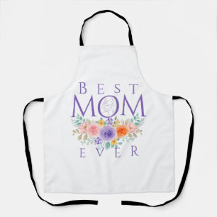 Tablier Meilleure Maman Fleurs, Citation de la Fête des Mè