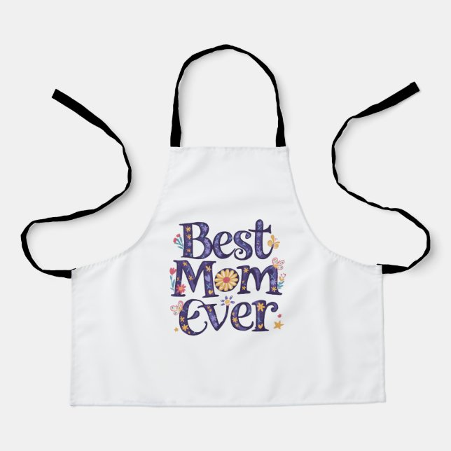 Tablier Meilleure Maman Jour des Mères (Recto)