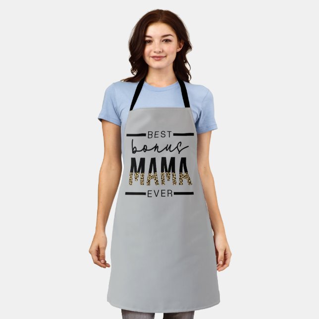 Tablier Meilleurs cadeaux Bonus Mama Ever pour Stepmaman (Porté)