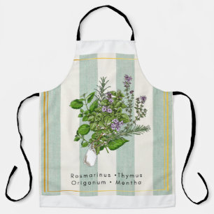 Tablier Mélange de jardin d'herbes botaniques - Art culina