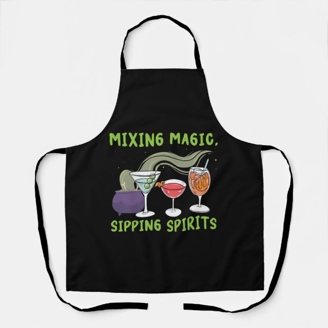 Tablier Mélange de la magie Sipping Spirits Bartender Hall (Recto)