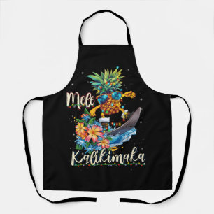 Tablier Mele Kalikimaka Hawaiian Pineapping Surf Ridding