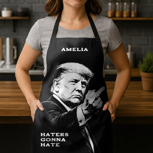 Tablier Meme drôle du doigt d'honneur de Trump 2026