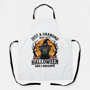 Tablier Mémé Halloween Labrador Drôle Vintage_1