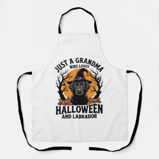 Tablier Mémé Halloween Labrador Drôle Vintage_1