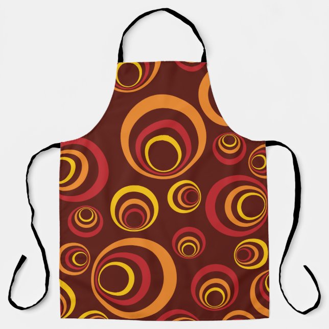 Tablier Memphis style. Rétro, poupée en arrière-plan. (Recto)