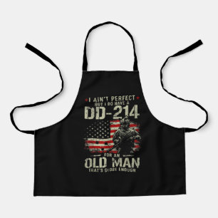 Tablier Mens Je ne suis pas parfait J'ai un vétéran DD-214